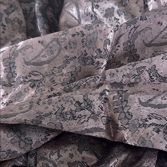 Free People Silky Jacquard Blazer Jacket NWOT Pink Paisley Boho Large - Picture 5 of 6